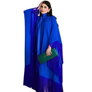 Moroccan Kaftan Batwing Sleeve Tassels Trimming Dubai Luxury Dress for Women Evening Party Gulf Abaya Ramadan Muslim Gown Hijabi