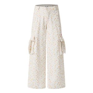 Large Pocket Cargo Casual Pants Loose Fit Straight Leg Comfortable Casual Trousers