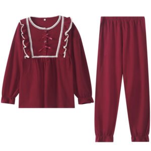 red cutesie home suit