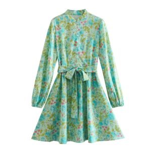 New Women's Fashionable Casual Classic Printed Dress