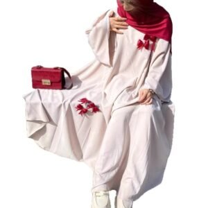Women's Dubai Abaya Loose Plus Size Bow Long Robe Dress