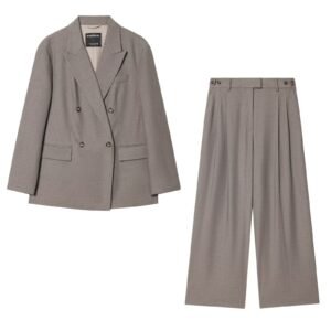 Double breasted casual suit+pants set