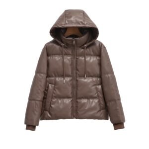 Street imitation leather cotton jacket