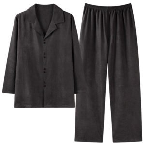 Collar long sleeved home suit set