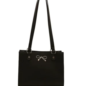Bow PU Leather Shoulder Bag