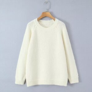 Women's Fashionable Versatile Knit Sweater in Mohair