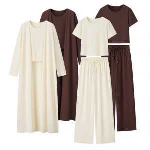 Knitted sweater three piece set