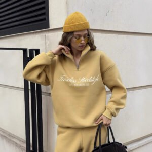 Oversize Letter Print Long Sleeve Hoodie and Pants Casual Set, Two-Piece Sweatshirt and Sweatpants Outfit