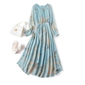 Elegant Silk Maxi Dress