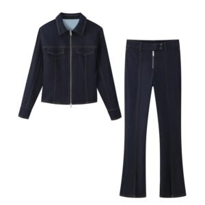 Denim jacket+denim women's clothing