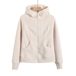 Hooded zipper jacket for women
